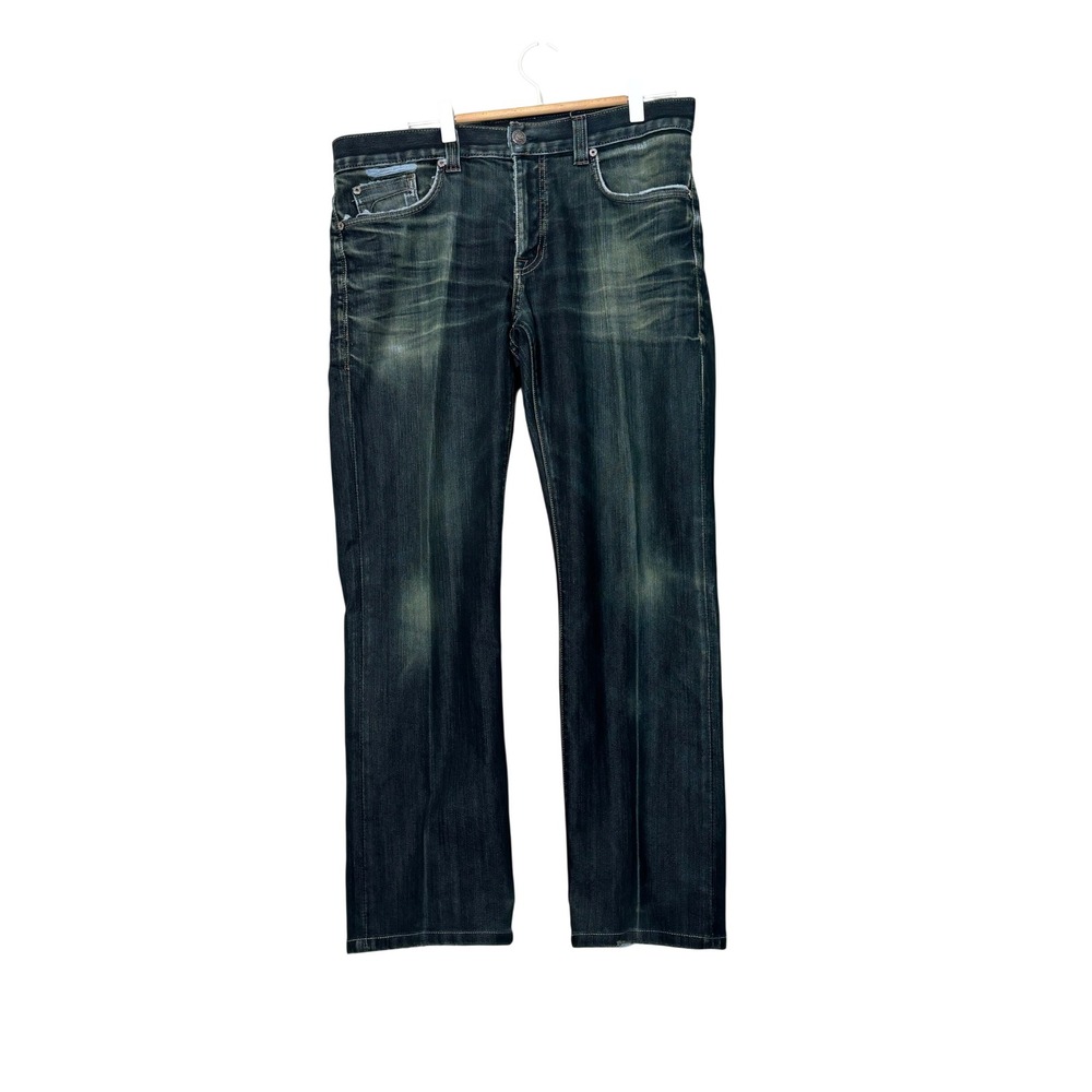 Fidelity Denim Fifty Sabbath Rinse Mens Dark Wash Jeans Size 34 Made in USA